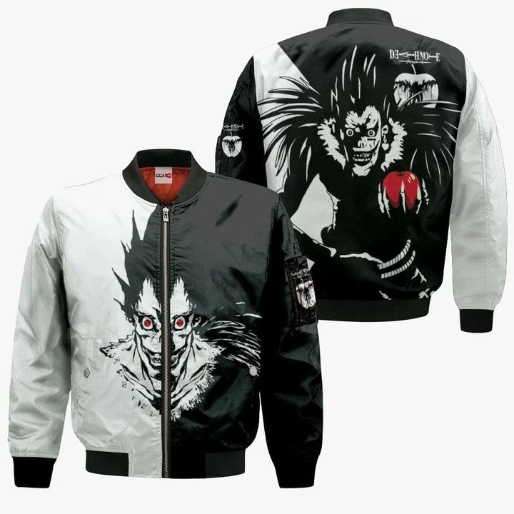 Hot Death Note Ryuk Anime Manga 3D Bomber Jacket