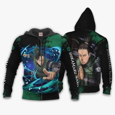 Shikamaru Hoodie Sweater Custom Anime Zip Jacket