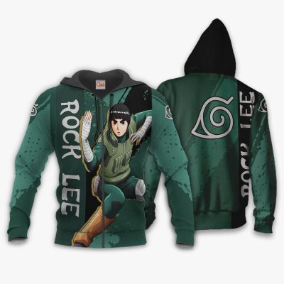 Rock Lee Hoodie Shirt Custom Zip Jacket