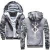 2020 Winter Mens Thick Sweatshirt Sacrifice Berserk Hoodies Brand Zipper Jacket Warm Fleece Thicken Coat Casual 22 - Anime Jacket Store