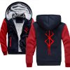 2020 Winter Mens Thick Sweatshirt Sacrifice Berserk Hoodies Brand Zipper Jacket Warm Fleece Thicken Coat Casual 23 - Anime Jacket Store