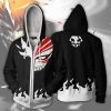 Anime Bleach Hoodie Men Women Zip Up Hoodies Back to Squad 6 Captain Sweatshirt Cosplay Costumes 3 - Anime Jacket Store