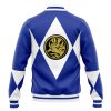 Blue Ranger MMPR Varsity Jacket BACK Mockup - Anime Jacket Shop