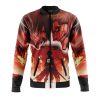 Burning Attack on Titan Bomber Jacket FRONT Mockup - Anime Jacket Shop