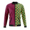 Giyu Tomioka Demon Slayer Bomber Jacket FRONT Mockup - Anime Jacket Shop