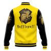 Hogwarts Legacy Hufflepuff V1 HP Varsity Jacket BACK Mockup - Anime Jacket Shop