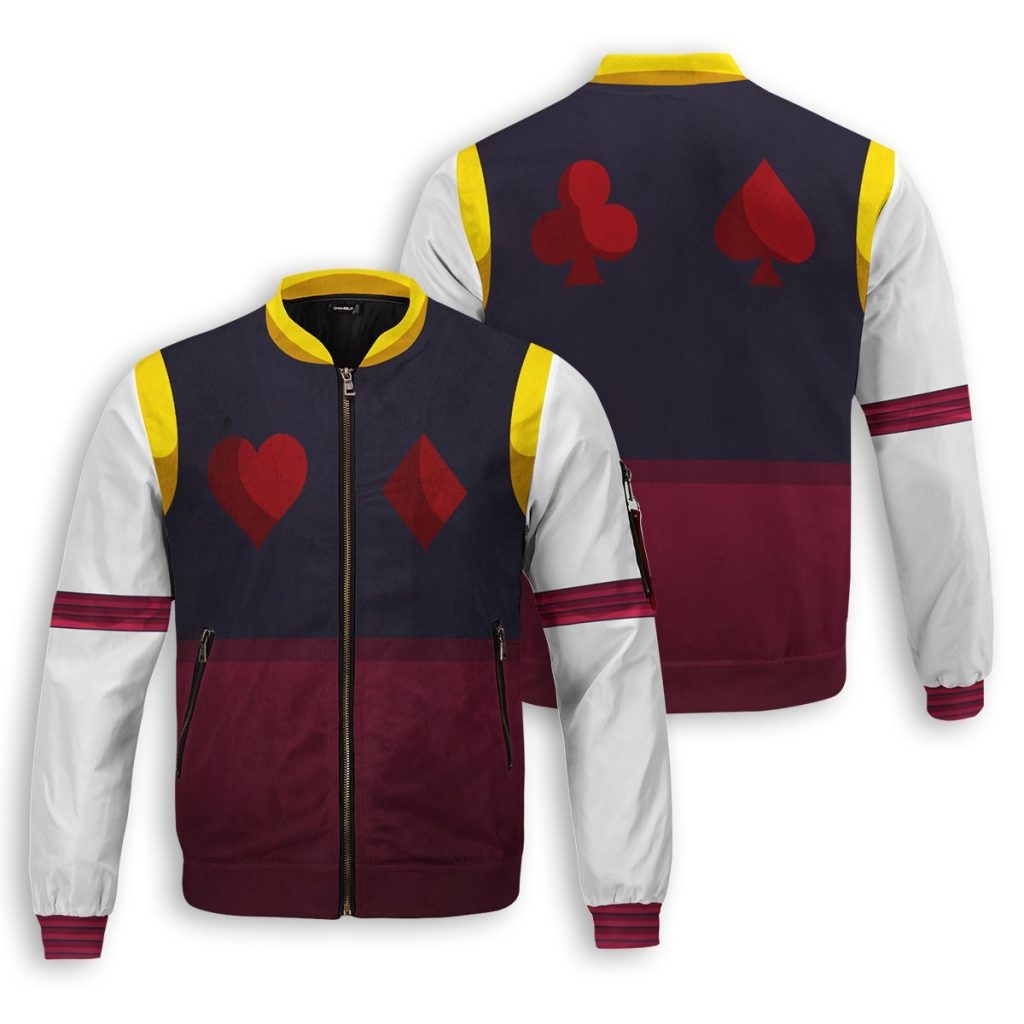 hxh hisoka bomber jacket 188499 - Anime Jacket Shop