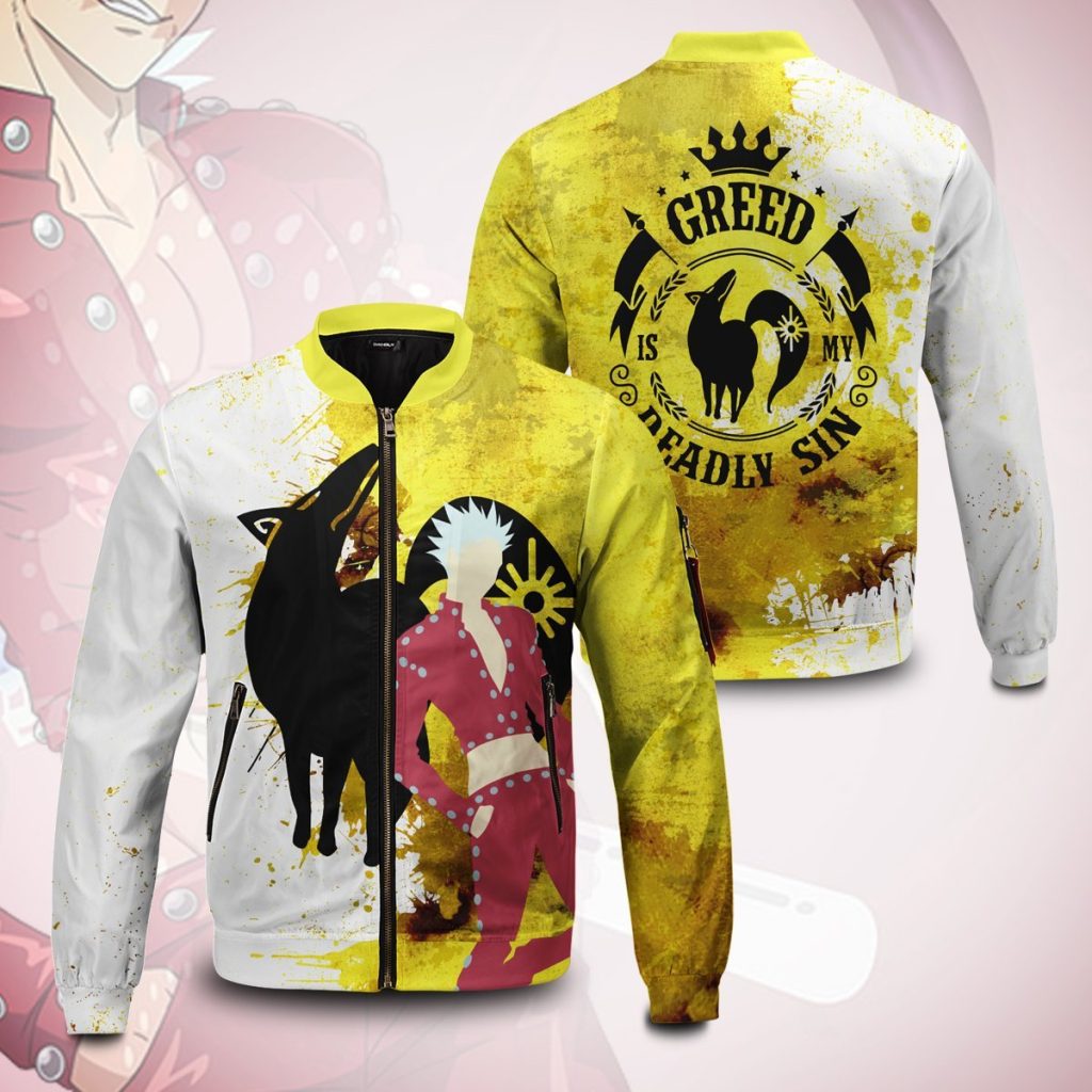 sin of greed bomber jacket 384207 - Anime Jacket Shop