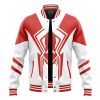 Across The Spider Verse 2099 Spiderman V2 Varsity Jacket 5L FRONT Mockup - Anime Jacket Shop