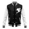 Black Fairy Tail Varsity Jacket FRONT Mockup - Anime Jacket Shop