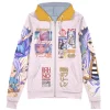 frieren Zip Hoodie Front Mockup - Anime Jacket Store