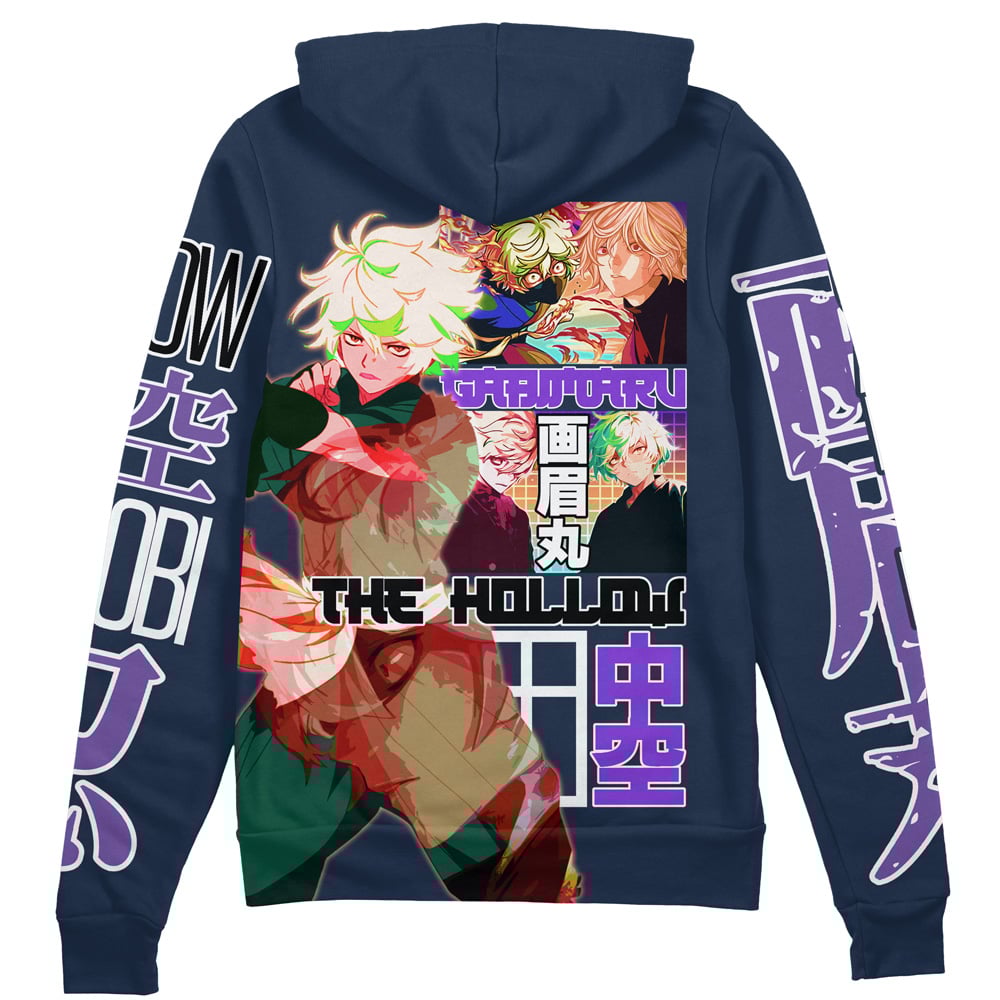gabimaru Zip Hoodie Back Mockup - Anime Jacket Store