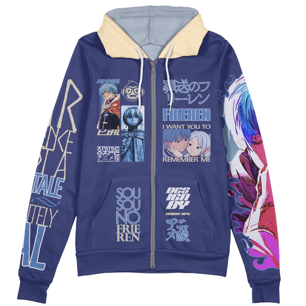 himmel Zip Hoodie Front Mockup - Anime Jacket Store
