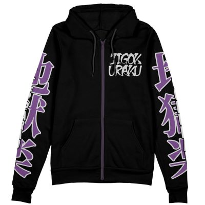 jigokuraku Zip Hoodie Front Mockup - Anime Jacket Store