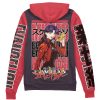 misato Zip Hoodie Back Mockup - Anime Jacket Store