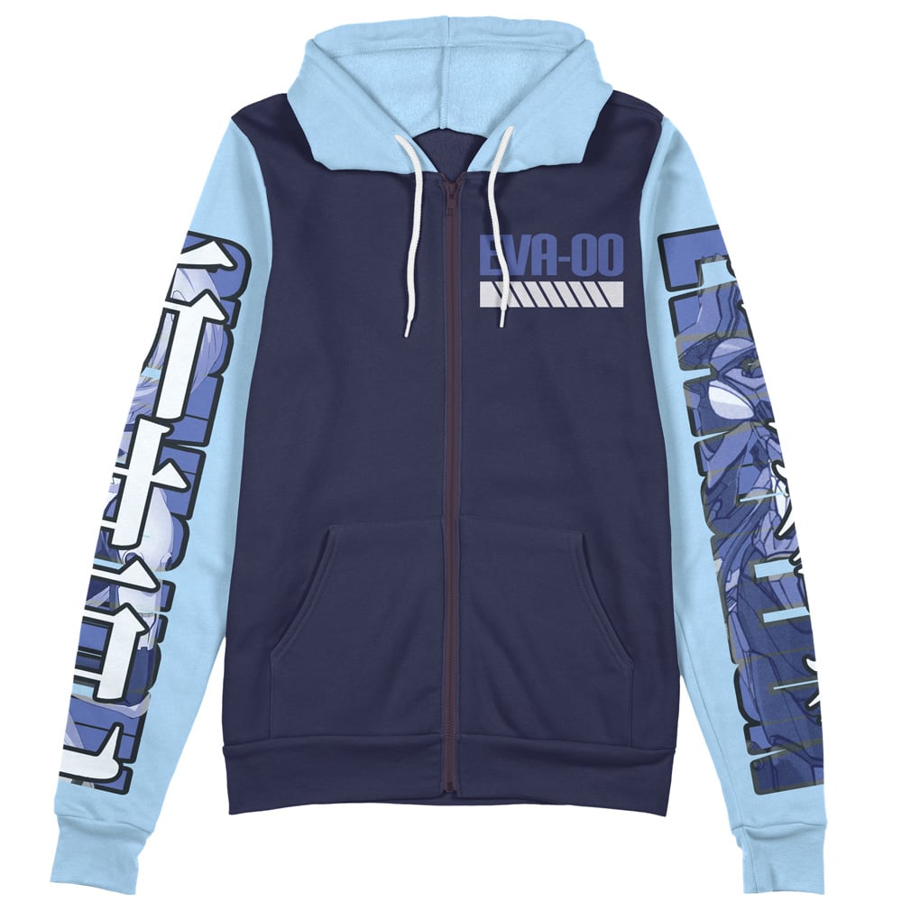 rei Zip Hoodie Front Mockup - Anime Jacket Store