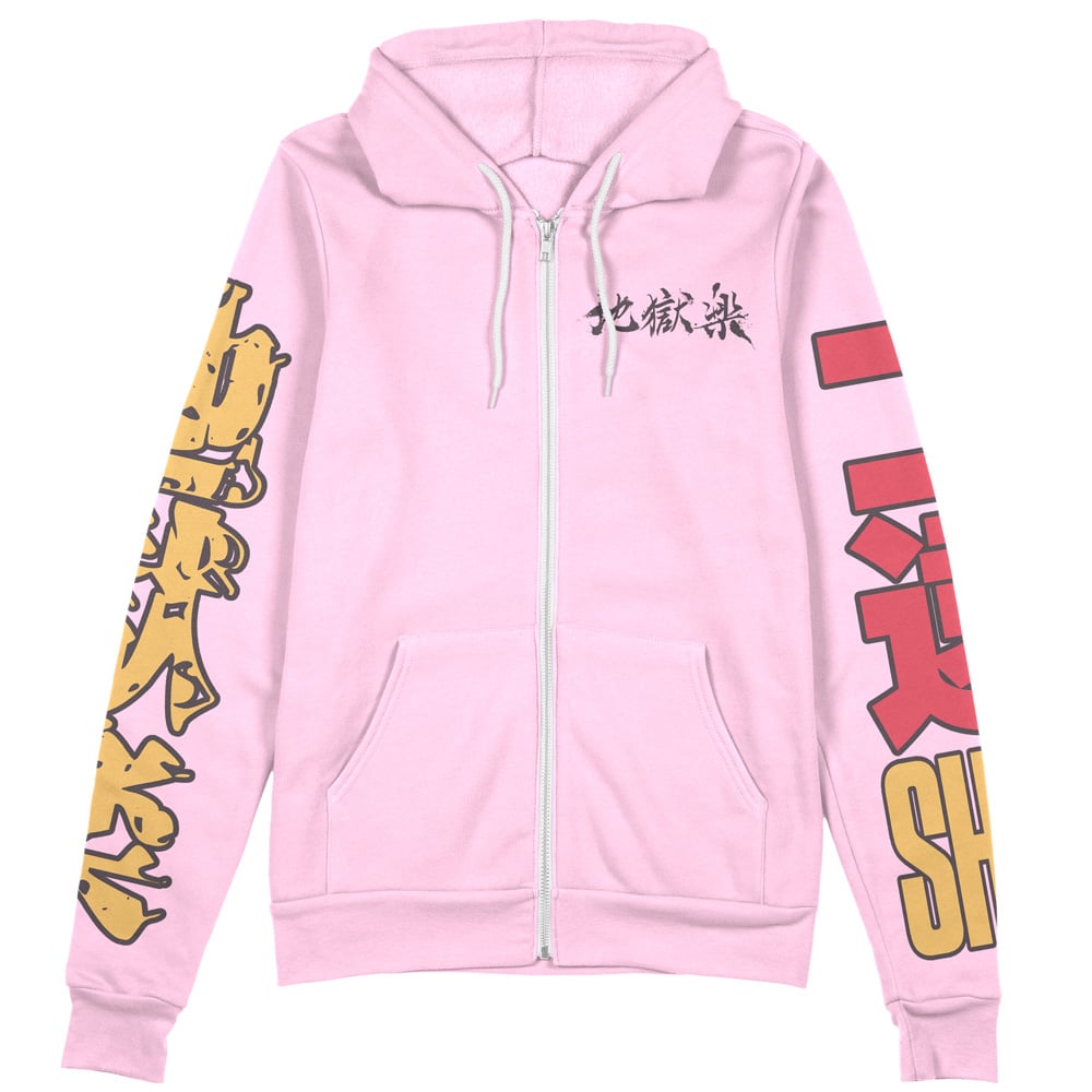 shion Zip Hoodie Front Mockup - Anime Jacket Store